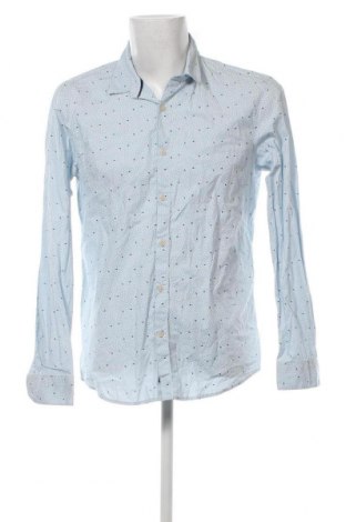 Ανδρικό πουκάμισο Pull&Bear, Μέγεθος L, Χρώμα Μπλέ, Τιμή 9,69 €