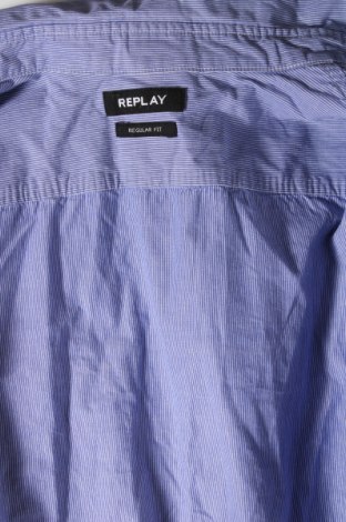 Herrenhemd Replay, Größe L, Farbe Blau, Preis € 32,69