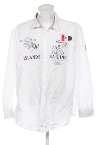 Мъжка риза Rhode Island, Размер 3XL, Цвят Бял, Цена 23,78 лв.