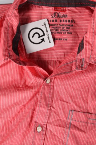 Ανδρικό πουκάμισο S.Oliver, Μέγεθος XL, Χρώμα Κόκκινο, Τιμή 8,91 €