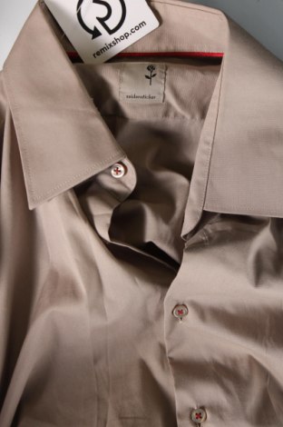 Ανδρικό πουκάμισο Seidensticker, Μέγεθος L, Χρώμα  Μπέζ, Τιμή 7,71 €