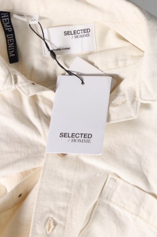 Ανδρικό πουκάμισο Selected Homme, Μέγεθος M, Χρώμα Εκρού, Τιμή 21,14 €