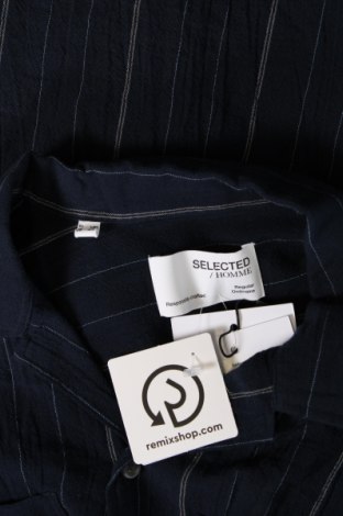 Ανδρικό πουκάμισο Selected Homme, Μέγεθος L, Χρώμα Μπλέ, Τιμή 25,24 €