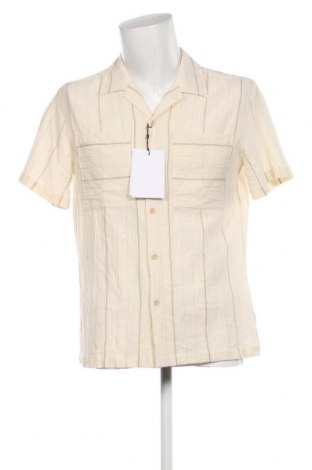Мъжка риза Selected Homme, Размер M, Цвят Бежов, Цена 53,72 лв.