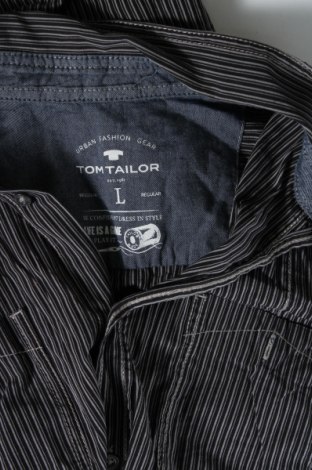 Мъжка риза Tom Tailor, Размер L, Цвят Черен, Цена 5,28 лв.