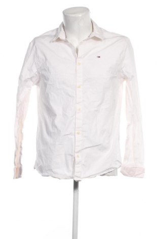 Мъжка риза Tommy Jeans, Размер XL, Цвят Бял, Цена 136,50 лв.