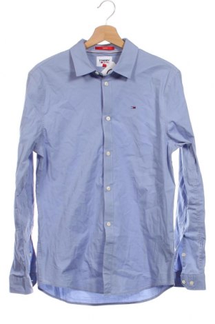 Ανδρικό πουκάμισο Tommy Jeans, Μέγεθος M, Χρώμα Μπλέ, Τιμή 77,32 €