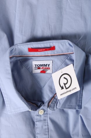 Herrenhemd Tommy Jeans, Größe XL, Farbe Blau, Preis 65,72 €