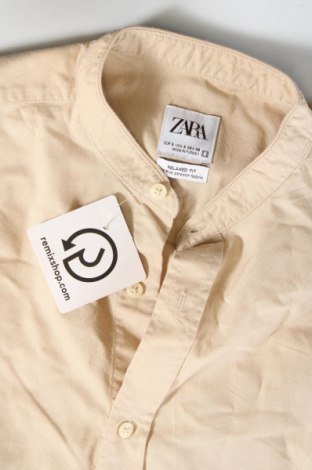 Ανδρικό πουκάμισο Zara, Μέγεθος S, Χρώμα  Μπέζ, Τιμή 14,85 €