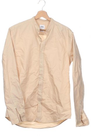 Мъжка риза Zara, Размер S, Цвят Бежов, Цена 24,00 лв.