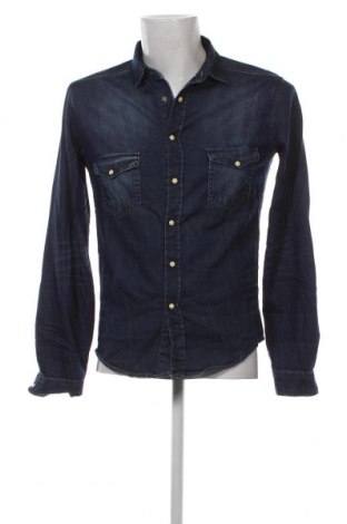 Ανδρικό πουκάμισο Zara Man, Μέγεθος M, Χρώμα Μπλέ, Τιμή 4,01 €