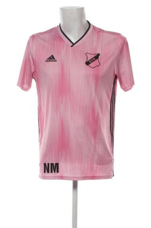Męski T-shirt Adidas, Rozmiar L, Kolor Różowy, Cena 63,97 zł