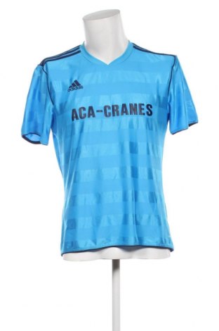 Herren T-Shirt Adidas, Größe L, Farbe Blau, Preis 15,87 €