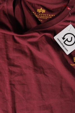 Herren T-Shirt Alpha Industries, Größe XL, Farbe Rot, Preis 26,00 €