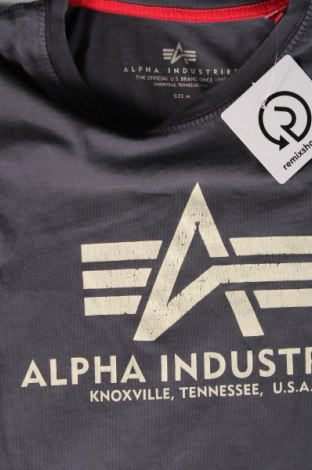 Herren T-Shirt Alpha Industries, Größe M, Farbe Grau, Preis 26,80 €