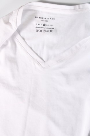 Tricou de bărbați Burnell & Son, Mărime XL, Culoare Alb, Preț 57,89 Lei