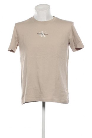 Herren T-Shirt Calvin Klein Jeans, Größe M, Farbe Grau, Preis 29,23 €