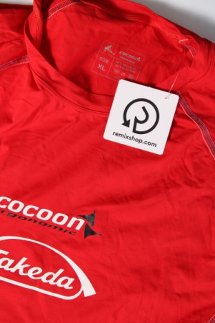 Męski T-shirt Cocoon, Rozmiar XL, Kolor Czerwony, Cena 49,13 zł