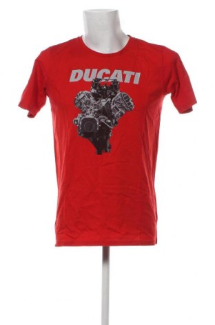 Męski T-shirt Ducati, Rozmiar M, Kolor Czerwony, Cena 48,28 zł
