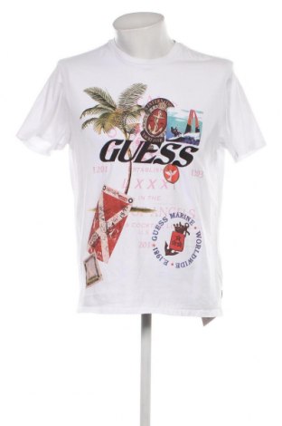 Herren T-Shirt Guess, Größe L, Farbe Weiß, Preis 35,05 €
