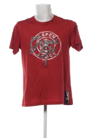 Мъжка тениска Guess, Размер L, Цвят Червен, Цена 65,96 лв.