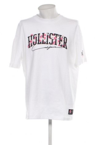 Ανδρικό t-shirt Hollister, Μέγεθος XL, Χρώμα Λευκό, Τιμή 12,71 €