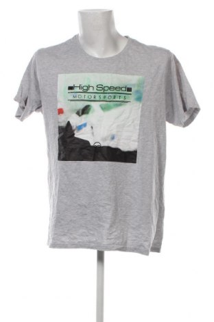 Ανδρικό t-shirt Identic, Μέγεθος XXL, Χρώμα Γκρί, Τιμή 4,82 €