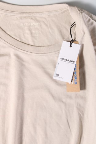 Мъжка тениска Jack & Jones, Размер L, Цвят Бежов, Цена 27,00 лв.