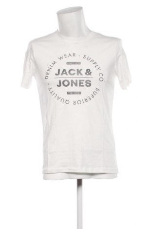 Herren T-Shirt Jack & Jones, Größe M, Farbe Weiß, Preis 8,35 €
