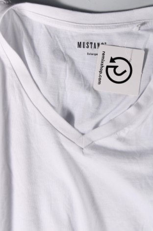 Męski T-shirt Mustang, Rozmiar 3XL, Kolor Biały, Cena 65,71 zł
