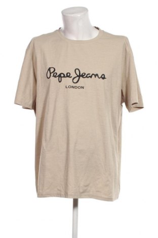 Tricou de bărbați Pepe Jeans, Mărime 4XL, Culoare Bej, Preț 171,05 Lei