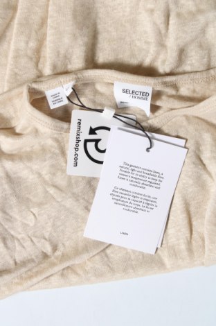 Ανδρικό t-shirt Selected Homme, Μέγεθος L, Χρώμα  Μπέζ, Τιμή 13,92 €