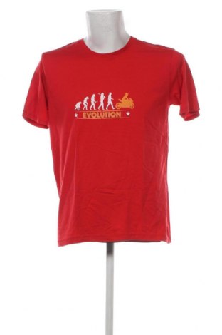 Męski T-shirt Spread Shirt, Rozmiar L, Kolor Czerwony, Cena 41,58 zł