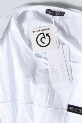 Мъжка тениска Spruce, Размер L, Цвят Бял, Цена 110,00 лв.
