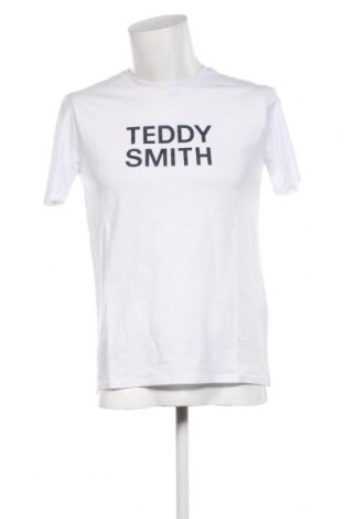 Мъжка тениска Teddy Smith, Размер M, Цвят Бял, Цена 16,53 лв.