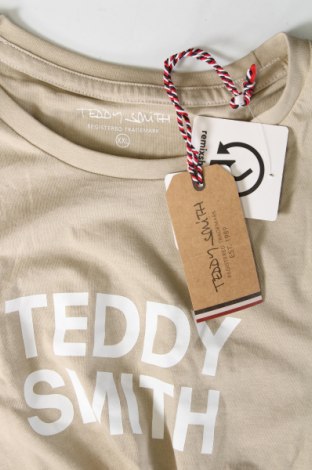 Мъжка тениска Teddy Smith, Размер XXL, Цвят Бежов, Цена 29,00 лв.
