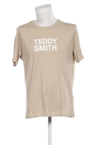 Мъжка тениска Teddy Smith, Размер XXL, Цвят Бежов, Цена 29,00 лв.