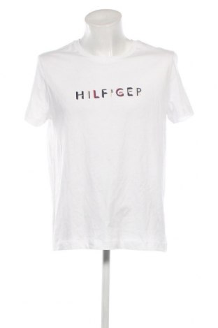 Męski T-shirt Tommy Hilfiger, Rozmiar XL, Kolor Biały, Cena 181,25 zł