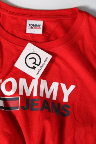 Мъжка тениска Tommy Jeans, Размер L, Цвят Червен, Цена 68,00 лв.