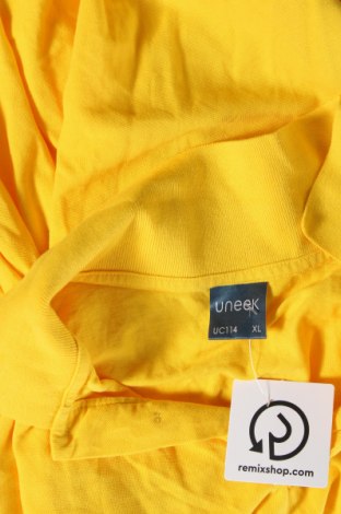 Мъжка тениска Uneek, Размер XL, Цвят Жълт, Цена 15,00 лв.