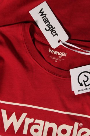 Herren T-Shirt Wrangler, Größe M, Farbe Rot, Preis 26,00 €