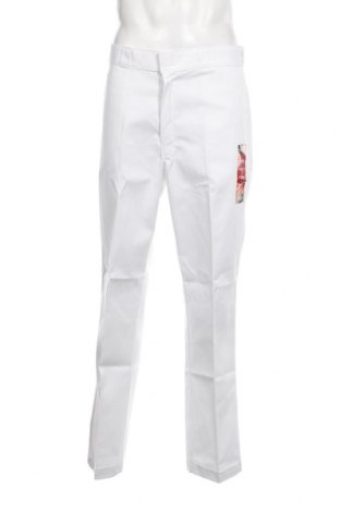 Мъжки панталон Dickies, Размер L, Цвят Бял, Цена 65,55 лв.