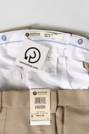 Pánské kalhoty  Haggar, Velikost XL, Barva Béžová, Cena  407,00 Kč