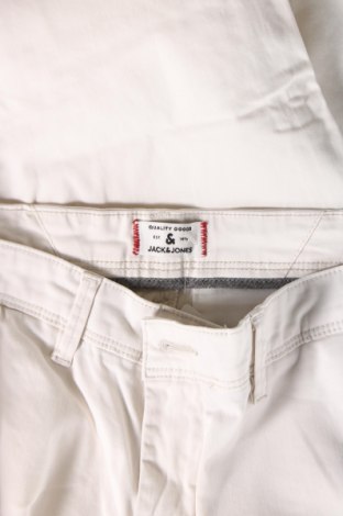 Ανδρικό παντελόνι Jack & Jones, Μέγεθος L, Χρώμα Λευκό, Τιμή 14,79 €