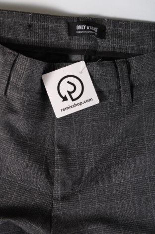 Ανδρικό παντελόνι Only & Sons, Μέγεθος M, Χρώμα Γκρί, Τιμή 12,80 €