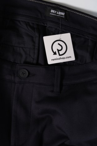 Ανδρικό παντελόνι Only & Sons, Μέγεθος M, Χρώμα Μπλέ, Τιμή 12,33 €