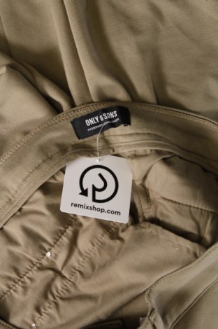 Мъжки панталон Only & Sons, Размер L, Цвят Зелен, Цена 19,78 лв.