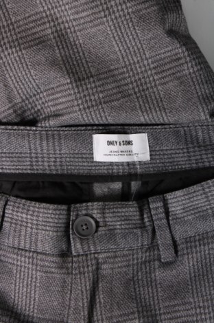 Ανδρικό παντελόνι Only & Sons, Μέγεθος L, Χρώμα Γκρί, Τιμή 6,46 €