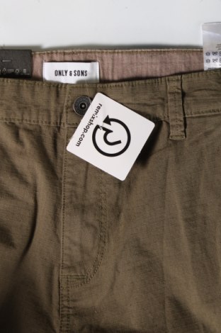 Мъжки панталон Only & Sons, Размер M, Цвят Зелен, Цена 46,00 лв.