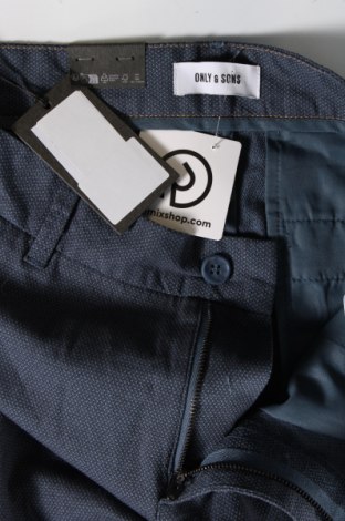 Ανδρικό παντελόνι Only & Sons, Μέγεθος M, Χρώμα Μπλέ, Τιμή 9,72 €